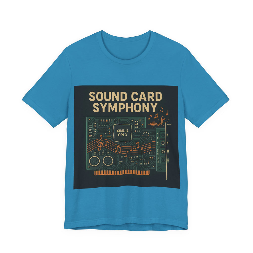 PixelPulse Apparel - Sound Card Symphony Premium Tee