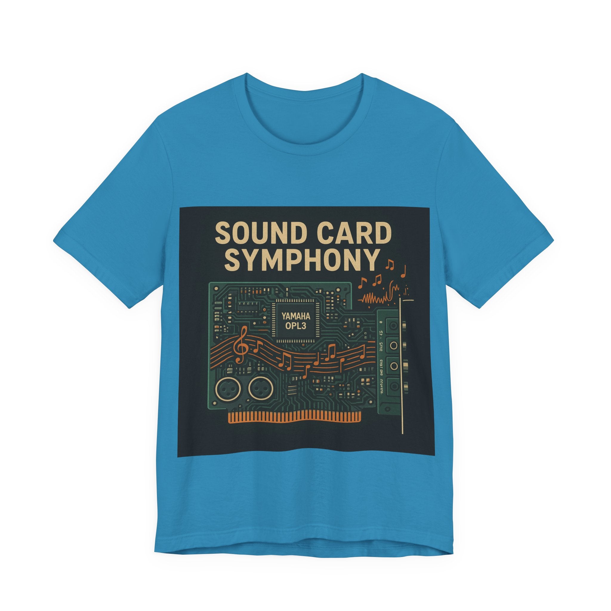 PixelPulse Apparel - Sound Card Symphony Premium Tee