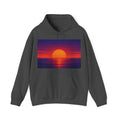 PixelPulse Apparel - CRT Scanline Sunset Hoodie