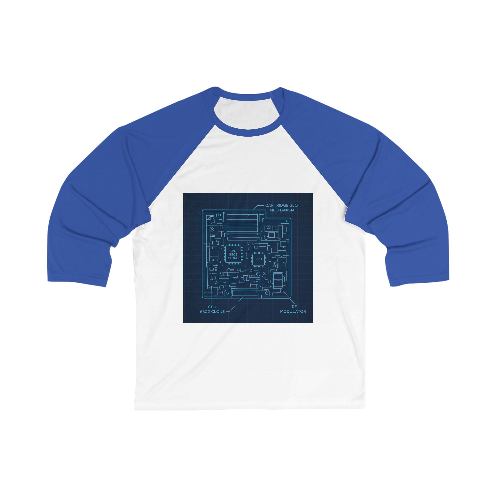 NES Cutaway Blueprint Raglan