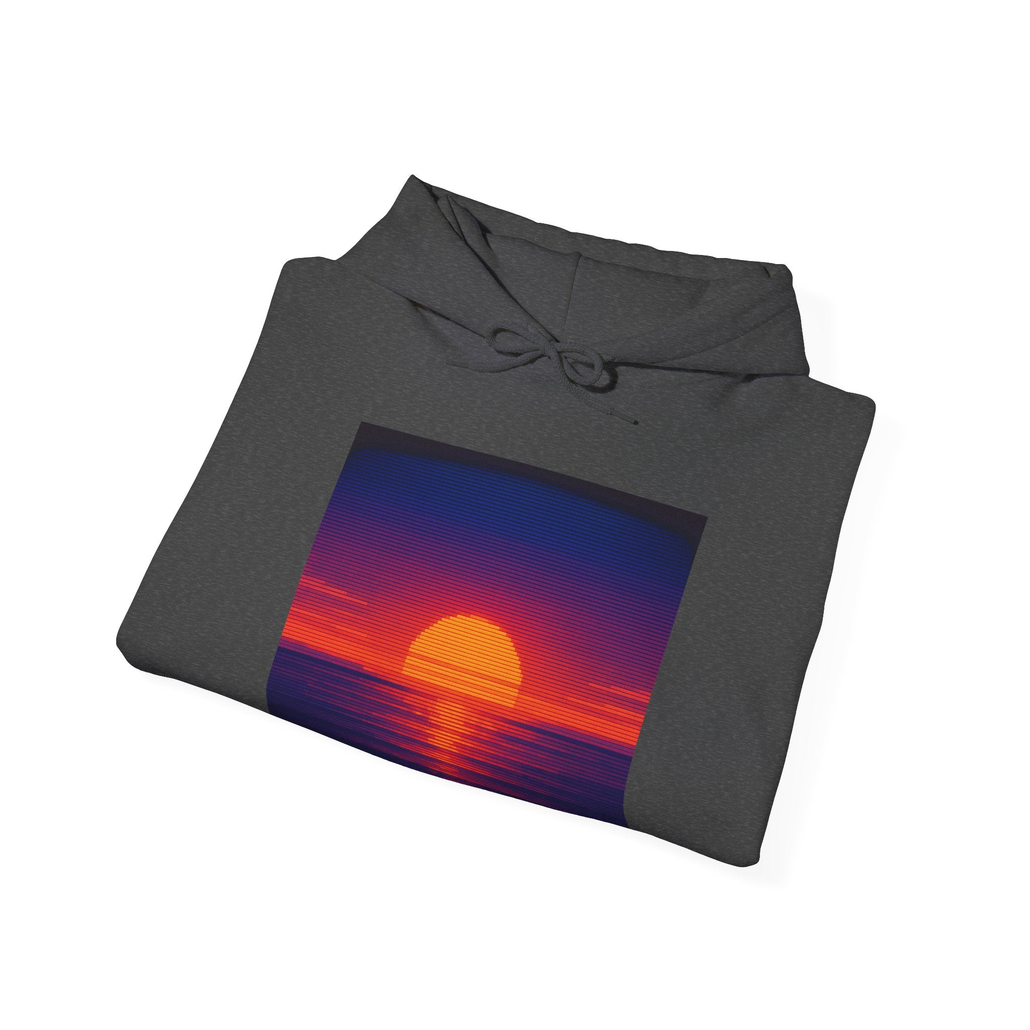 CRT Scanline Sunset Hoodie