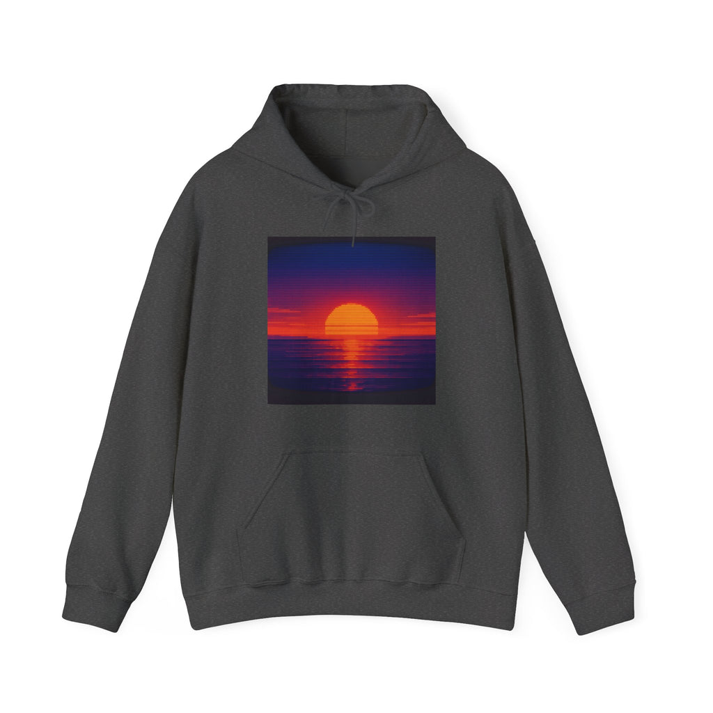 CRT Scanline Sunset Hoodie