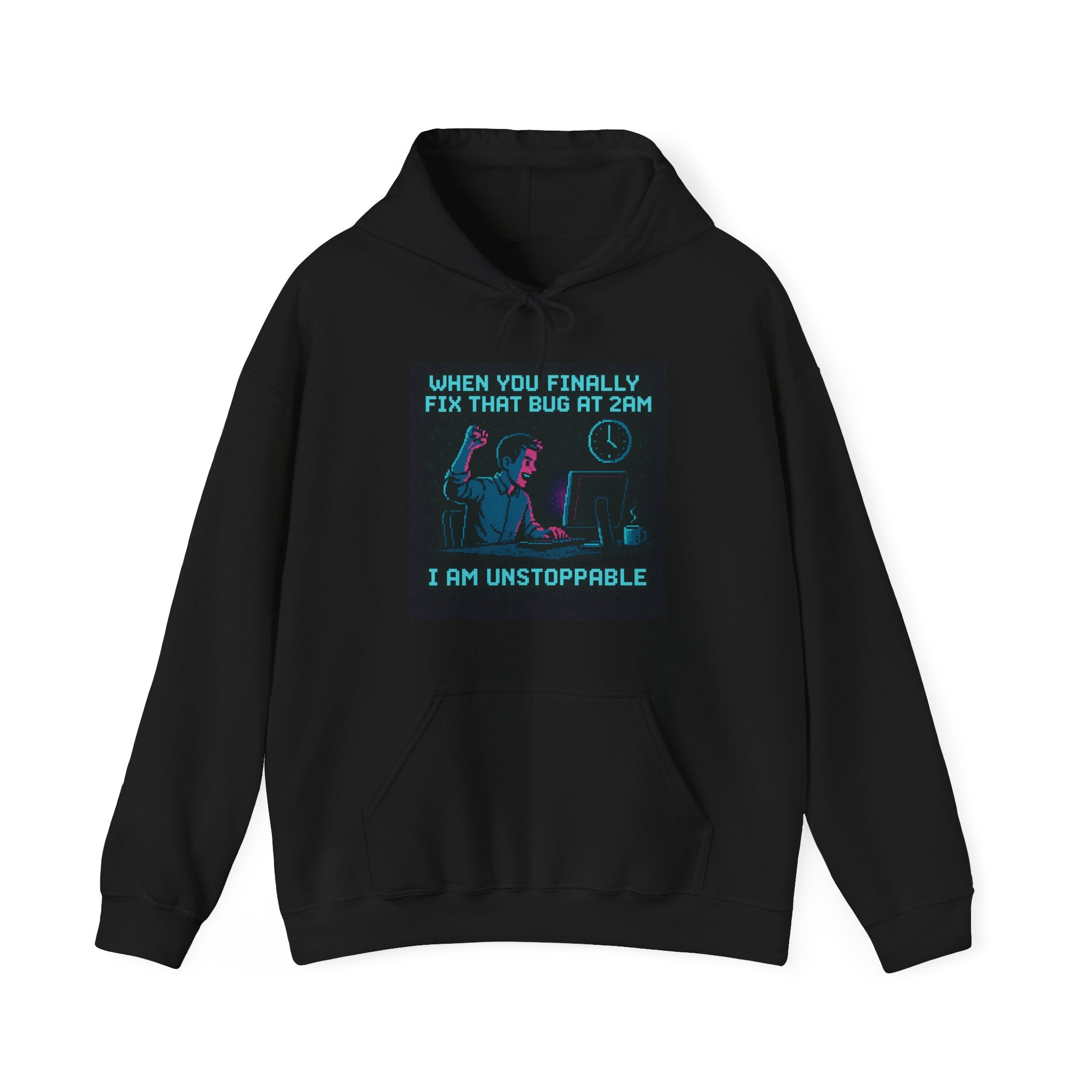 2AM Bug Fix Dev Meme Hoodie