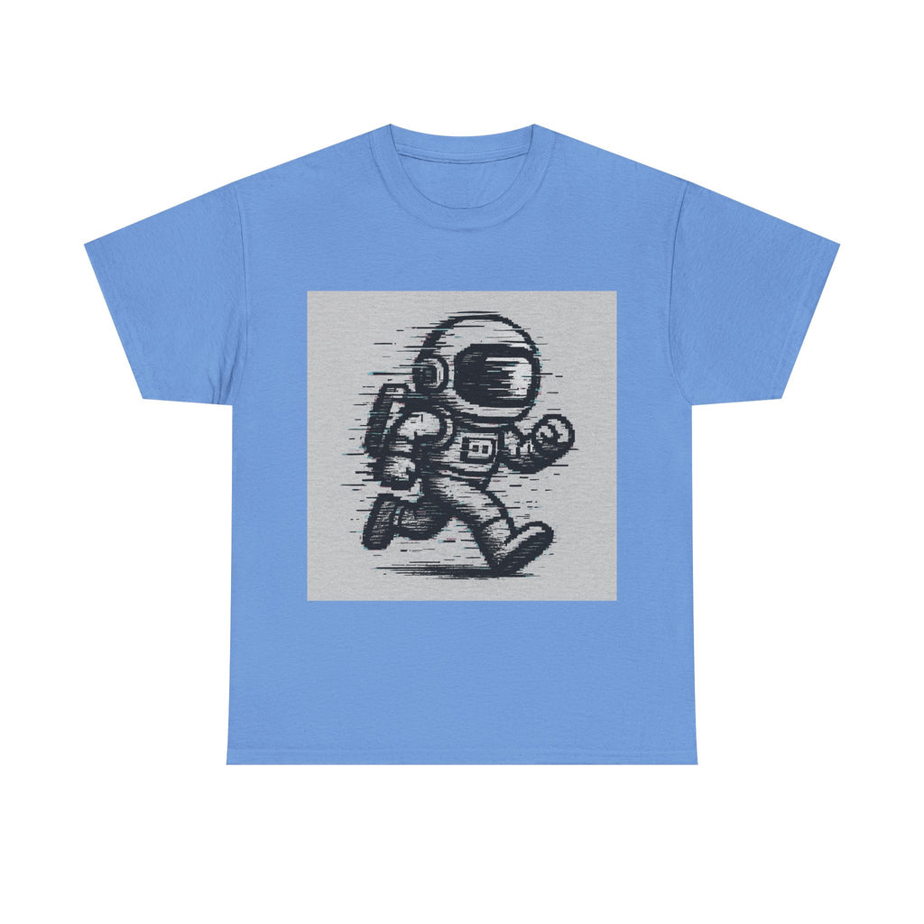 Pixel Glitch Portrait Heavy Tee