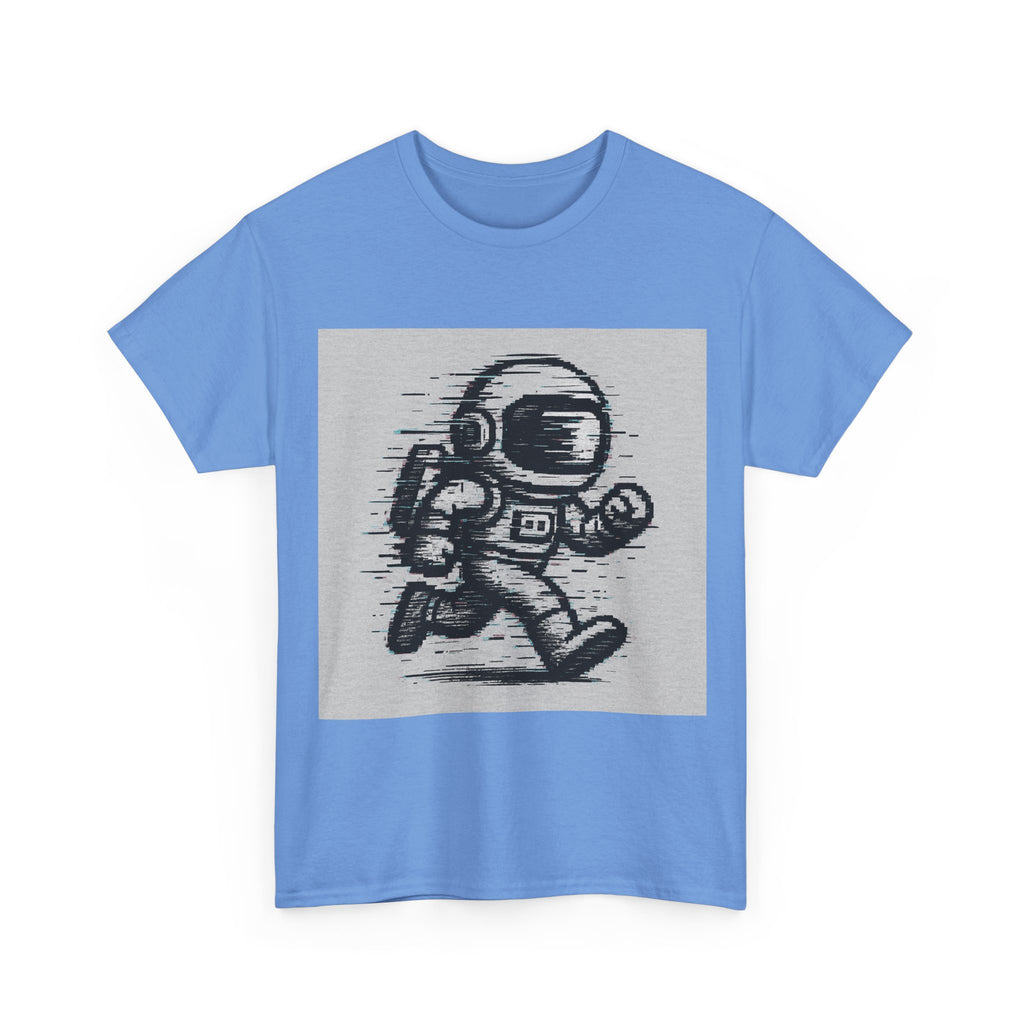 Pixel Glitch Portrait Heavy Tee