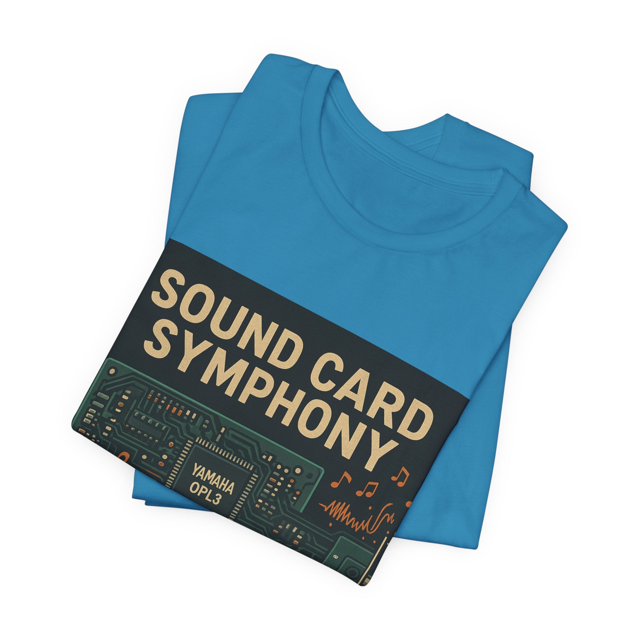 PixelPulse Apparel - Sound Card Symphony Premium Tee
