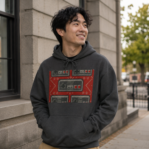 Controller Cross-Stitch Hoodie